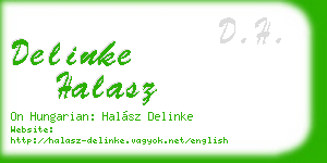 delinke halasz business card